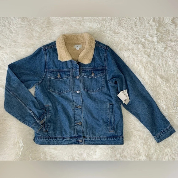 Nordstrom BP. Denim jacket with sherpa lining size Small - Picture 1 of 14